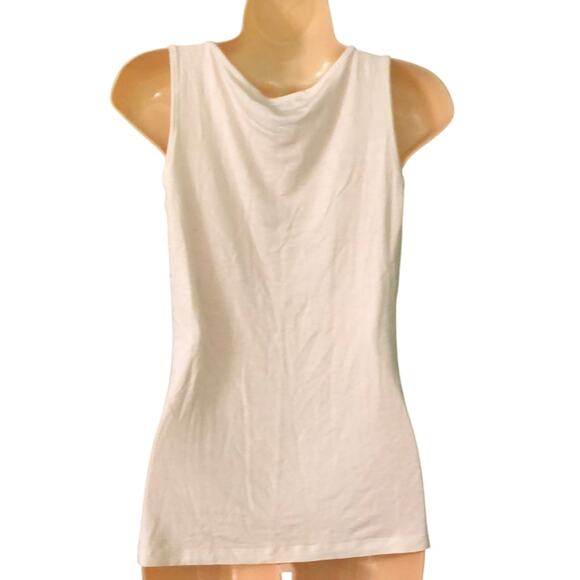 Design History Ivory Knit Top Embelllished Woman Size Medium - Picture 3 of 7